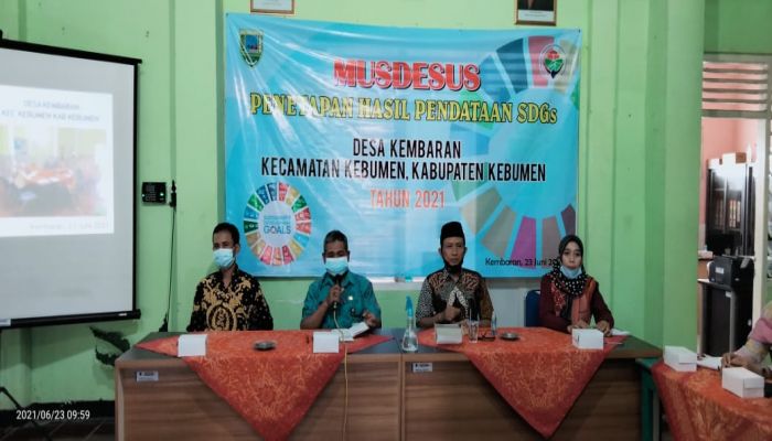 Kegiatan Musdesus Penetapan Pendataan SDGs TA 2021