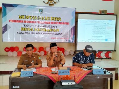 Musdes Perubahan APB Desa Tahun Anggaran 2024