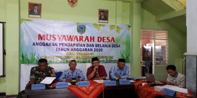 Kegiatan musdes APBDesa tahun 2020